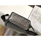 AAAAA Replica Goyard Anjou Saint Louis Mini Goyardine canvas black calfskin tote bag Fake Clone