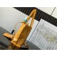 AAAAA Replica Goyard Anjou Saint Louis Mini Goyard canvas calfskin tote bag Yellow Fake Clone