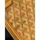 AAAAA Replica Goyard Anjou Saint Louis Mini Goyard canvas calfskin tote bag Yellow Fake Clone