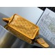 AAAAA Replica Goyard Anjou Saint Louis Mini Goyard canvas calfskin tote bag Yellow Fake Clone