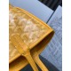 AAAAA Replica Goyard Anjou Saint Louis Mini Goyard canvas calfskin tote bag Yellow Fake Clone