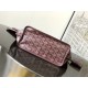 AAAAA Replica Goyard Anjou Saint Louis Mini Goyardine Canvas Calfskin Tote Bag Burgundy Fake Clone