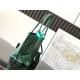 AAAAA Replica Goyard Anjou Saint Louis Mini Goyard canvas calfskin tote bag Green Fake Clone