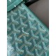 AAAAA Replica Goyard Anjou Saint Louis Mini Goyard canvas calfskin tote bag Green Fake Clone
