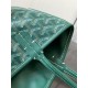 AAAAA Replica Goyard Anjou Saint Louis Mini Goyard canvas calfskin tote bag Green Fake Clone