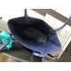 AAAAA Replica Goyard Anjou Saint Louis Mini Goyardine Canvas Calfskin Tote Bag Navy Fake Clone