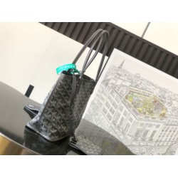 Replica Goyard Anjou Saint Louis Mini goyardine canvas tote bag gray calf Knockoff Cheap AAAAA Replica Goyard Anjou Saint Louis Mini goyardine canvas tote bag gray calf Fake Clone