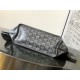 AAAAA Replica Goyard Anjou Saint Louis Mini goyardine canvas tote bag gray calf Fake Clone