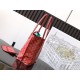 AAAAA Replica Goyard Anjou Saint Louis Mini Goyard canvas calfskin tote bag Red Fake Clone