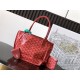 AAAAA Replica Goyard Anjou Saint Louis Mini Goyard canvas calfskin tote bag Red Fake Clone