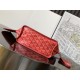 AAAAA Replica Goyard Anjou Saint Louis Mini Goyard canvas calfskin tote bag Red Fake Clone