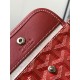 AAAAA Replica Goyard Anjou Saint Louis Mini Goyard canvas calfskin tote bag Red Fake Clone