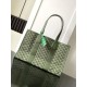 AAAAA Replica Goyard Villette Jacquard canvas tote bag Green Fake Clone