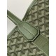 AAAAA Replica Goyard Villette Jacquard canvas tote bag Green Fake Clone