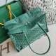 AAAAA Replica Goyard Hardy PM green goyardine canvas tote bag Fake Clone