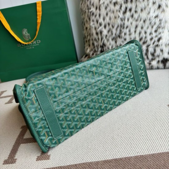AAAAA Replica Goyard Hardy PM green goyardine canvas tote bag Fake Clone