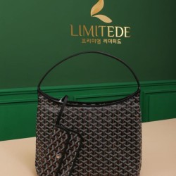 AAAAA Replica Goyardine Boheme Hobo Bag Black Fake Clone