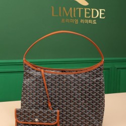 AAAAA Replica Goyardine Boheme Hobo bag brown Fake Clone