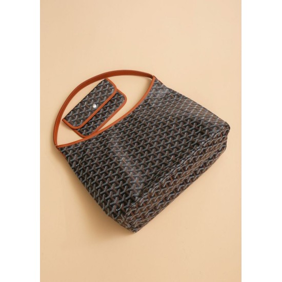 Replica Goyardine Boheme Hobo bag brown Knockoff Cheap AAAAA Replica Goyardine Boheme Hobo bag brown Fake Clone