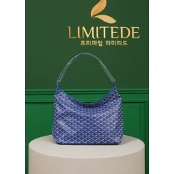 Replica Goyardine Boheme Blue Hobo Bag Knockoff Cheap AAAAA Replica Goyardine Boheme Blue Hobo Bag Fake Clone