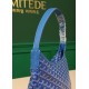 Replica Goyardine Boheme Blue Hobo Bag Knockoff Cheap AAAAA Replica Goyardine Boheme Blue Hobo Bag Fake Clone