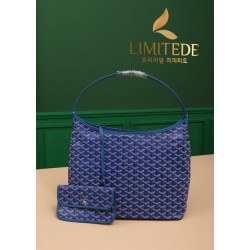AAAAA Replica Goyardine Boheme Blue Hobo Bag Fake Clone