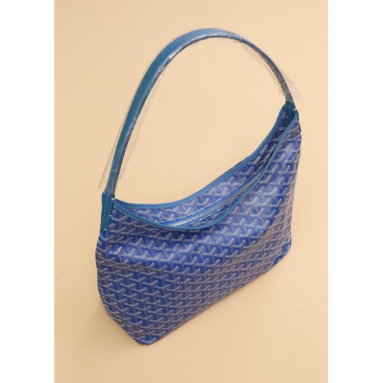 Replica Goyardine Boheme Blue Hobo Bag Knockoff Cheap AAAAA Replica Goyardine Boheme Blue Hobo Bag Fake Clone