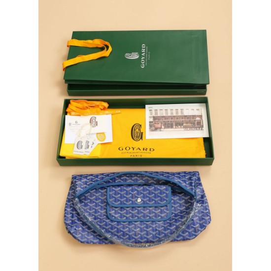 Replica Goyardine Boheme Blue Hobo Bag Knockoff Cheap AAAAA Replica Goyardine Boheme Blue Hobo Bag Fake Clone
