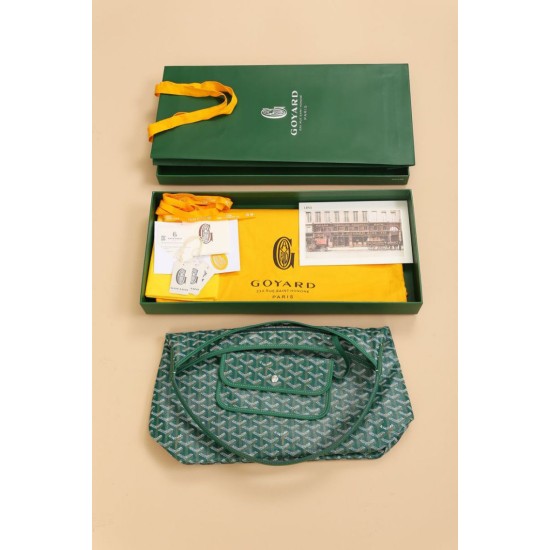 AAAAA Replica Goyardine Boheme Green Hobo Bag Fake Clone