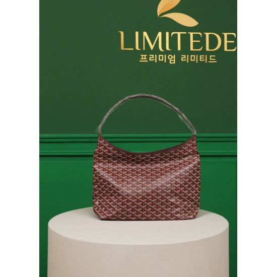 AAAAA Replica Goyardine Boheme Hobo Bag Burgundy Fake Clone