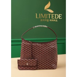 AAAAA Replica Goyardine Boheme Hobo Bag Burgundy Fake Clone