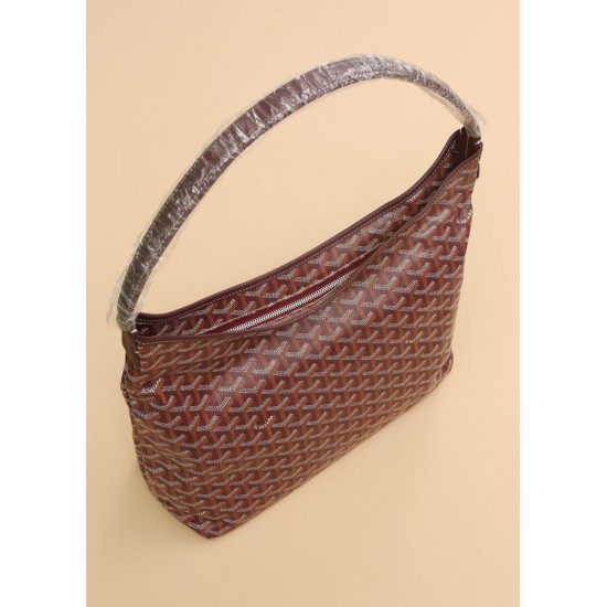 AAAAA Replica Goyardine Boheme Hobo Bag Burgundy Fake Clone