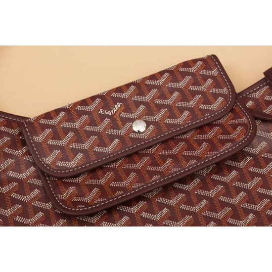 AAAAA Replica Goyardine Boheme Hobo Bag Burgundy Fake Clone