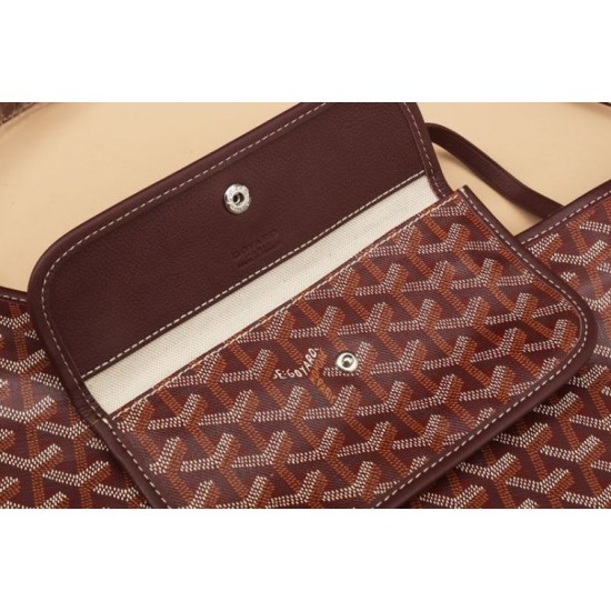 AAAAA Replica Goyardine Boheme Hobo Bag Burgundy Fake Clone