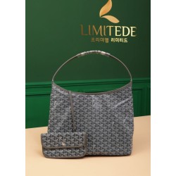 AAAAA Replica Goyardine Boheme hobo bag grey Fake Clone