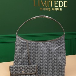AAAAA Replica Goyardine Boheme hobo bag grey Fake Clone