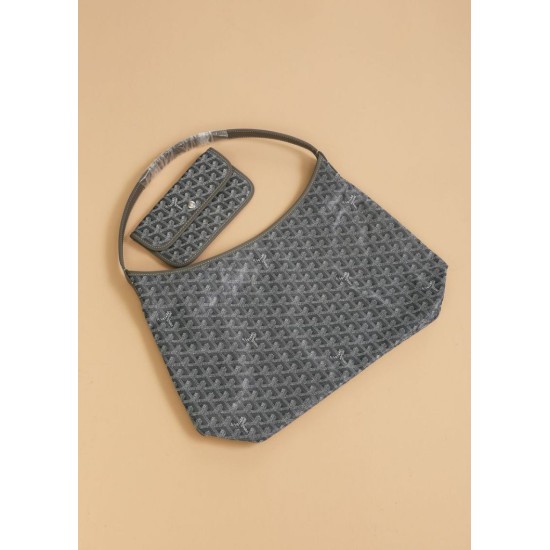 AAAAA Replica Goyardine Boheme hobo bag grey Fake Clone