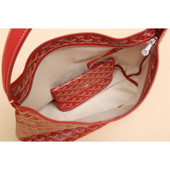 AAAAA Replica Goyardine Boheme Red Hobo Bag Fake Clone