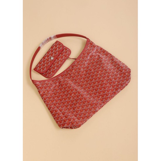 AAAAA Replica Goyardine Boheme Red Hobo Bag Fake Clone