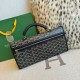 AAAAA Replica Goyard Saint Léger softshell backpack black Goyardine canvas Fake Clone