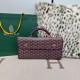 AAAAA Replica Goyard Saint Léger softshell backpack burgundy Goyardine canvas Fake Clone