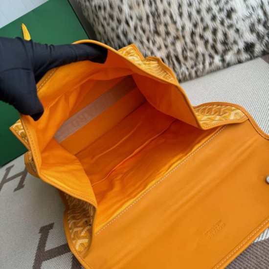AAAAA Replica Goyard Saint Léger softshell backpack yellow Goyardine canvas Fake Clone