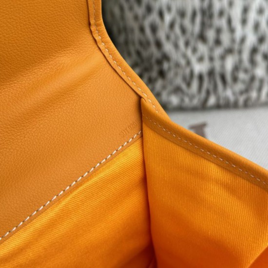 AAAAA Replica Goyard Saint Léger softshell backpack yellow Goyardine canvas Fake Clone