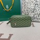 AAAAA Replica Goyard Cap-Vert PM Goyardine canvas bag green Fake Clone