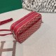 AAAAA Replica Goyard Cap-Vert PM Goyardine canvas bag red Fake Clone