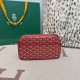 AAAAA Replica Goyard Cap-Vert PM Goyardine canvas bag red Fake Clone