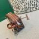 AAAAA Replica Goyard Cap-Vert PM Goyardine canvas bag brown Fake Clone