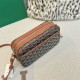 AAAAA Replica Goyard Cap-Vert PM Goyardine canvas bag brown Fake Clone