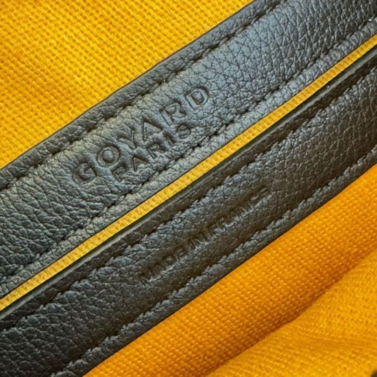 AAAAA Replica Goyard Cap-Vert PM Goyardine canvas bag black Fake Clone