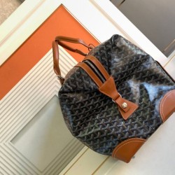 AAAAA Replica Goyard Boeing 55 travel bag brown Fake Clone